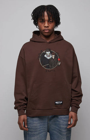 DeathNote - Ryuk & Light - Oversize Hoodie / Kapuzenpullover - Braun