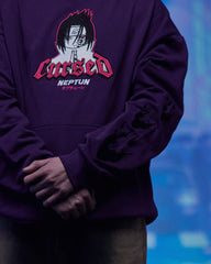Sasuke Uchiha - Oversize Hoodie / Kapuzenpullover - Lila