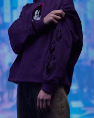 Sasuke Uchiha - Oversize Hoodie / Kapuzenpullover - Lila