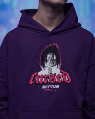 Sasuke Uchiha - Oversize Hoodie / Kapuzenpullover - Lila