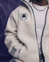 Hunter x Hunter - Oversize - Fleece Jacke - weiß - Neptun