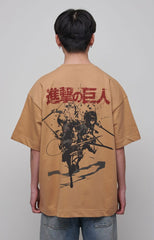 Attack on Titan - Oversize T-Shirt - Beige
