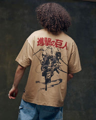Attack on Titan - Oversize T-Shirt - Beige